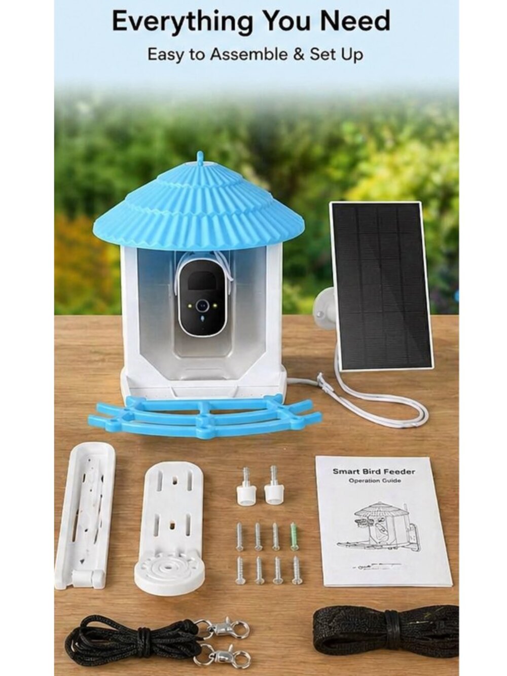 NIB: YONDX 2K HD Smart Bird Feeder with AI & Solar Power (AI Assisted Descriptio - Picture 3 of 13